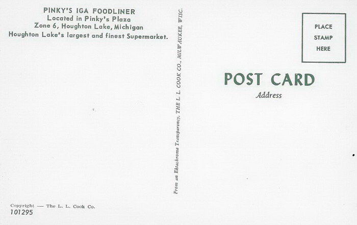 Pinkys Foodliner - Old Postcard Photo (newer photo)